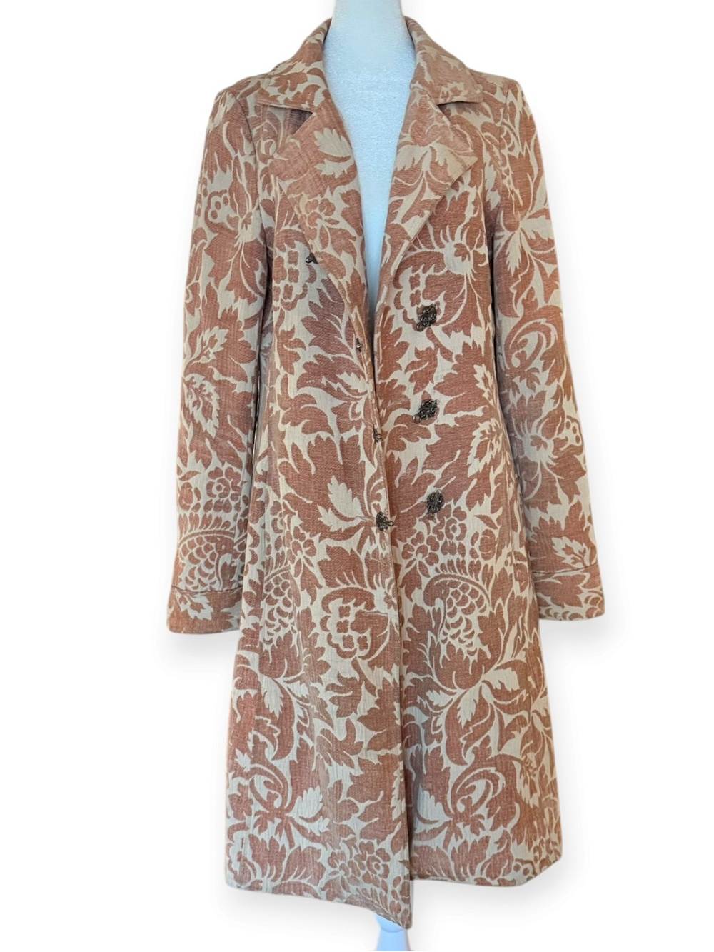 Arden B Floral Brocade Tapestry Coat, Women’s Medium